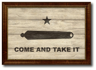 Revolution Come And Take It Military Textured Flag Print, 15"X21"