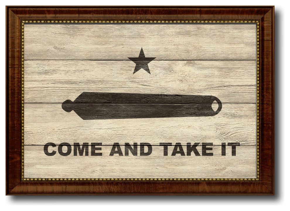 Revolution Come And Take It Military Textured Flag Print, 15"X21"