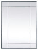 Elegant Lighting MR3A3040 Viola 30" W x 40" H Rectangular Framed - Silver