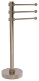Vanity Top 3 Swing Arm Towel Holder with Dotted Accents, Antique Pewter