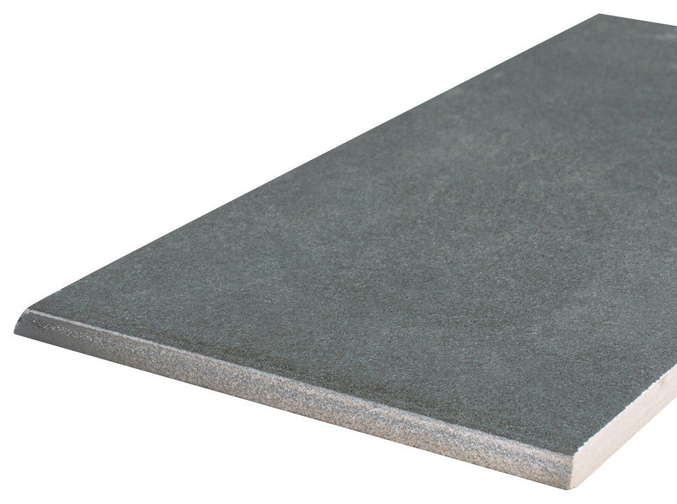 Twenties Bullnose Black Ceramic Floor and Wall Trim