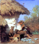Henryk Hector Siemiradzki Country Idyll, 20"x25" Gallery Wrapped Canvas Print