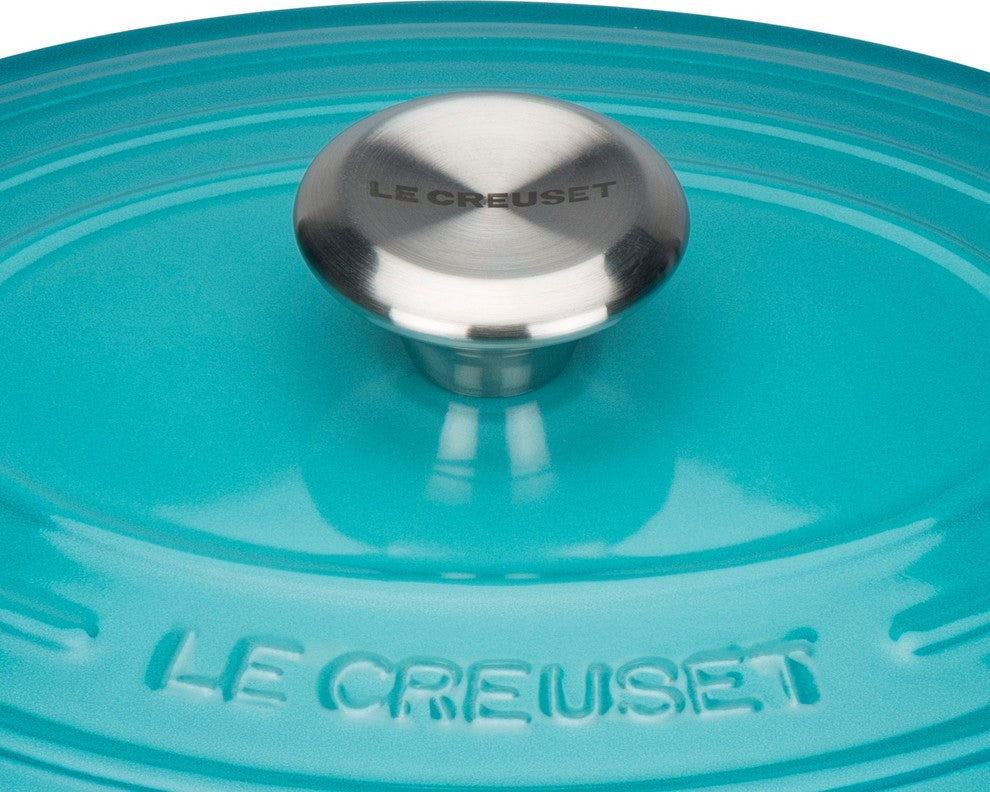 Le Creuset Signature Cast Iron Oval Casserole, 27 cm, Teal