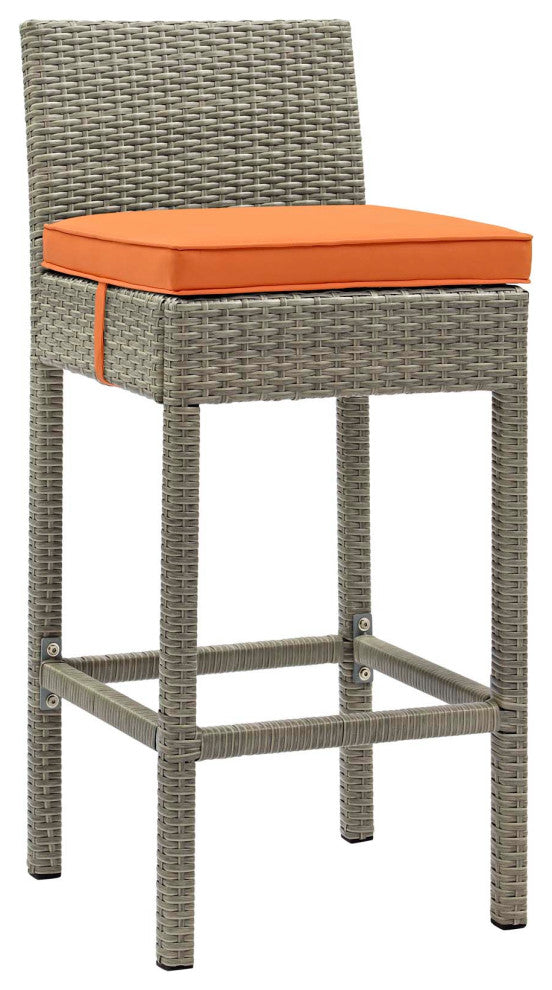 Conduit Outdoor Patio Wicker Rattan Bar Stool