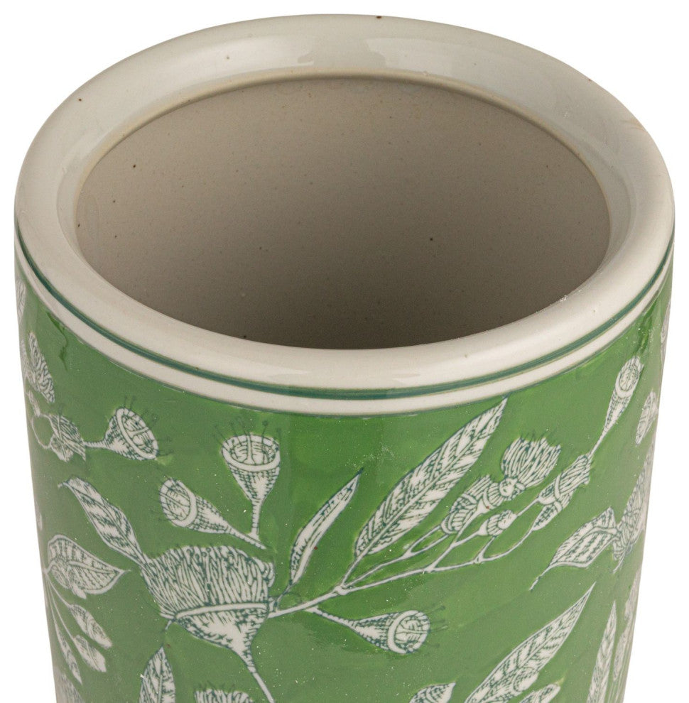 Green Ceramic Umbrella Stand