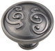 Utopia Alley Roma Cabinet Knob, 1.3" Diameter, Pewter, 10 Pack