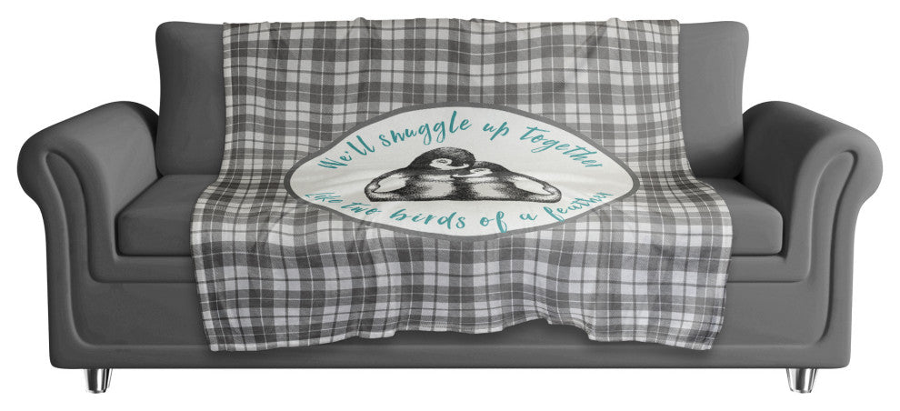 We'll Snuggle up Together 50x60 Coral Fleece Blanket