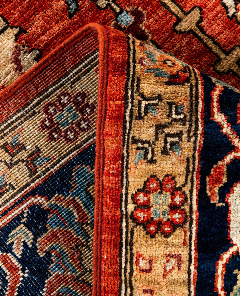 Serapi One-of-a-Kind Hand-Knotted Area Rug Red, 9'2" x 12'1"