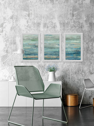 Vast Sea Triptych, 48"x24"