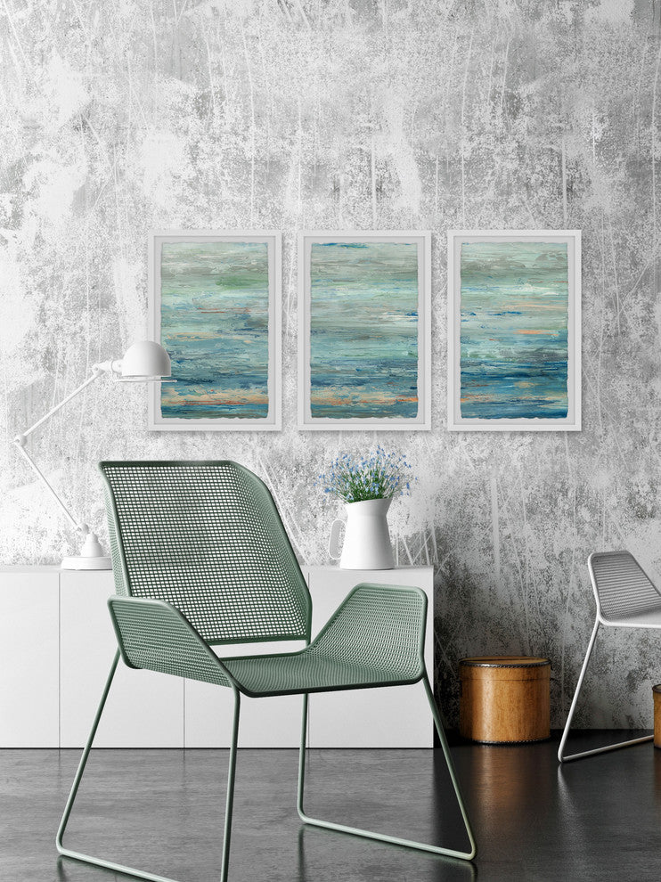 Vast Sea Triptych, 48"x24"