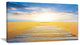 "Wooden Road At Blue Sea Beach" Sea Bridge Canvas Wall Artwork, 40"x20"