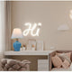 Modern mini table lamp kids ceramic table light with linen white fabric shade