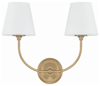 Sylvan 2-Light Wall Mount, Vibrant Gold