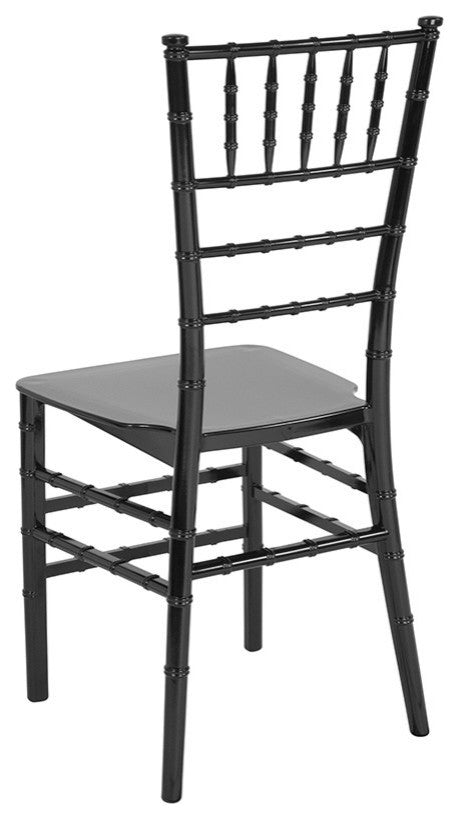 Hercules Series Black Resin Stacking Chiavari Chair