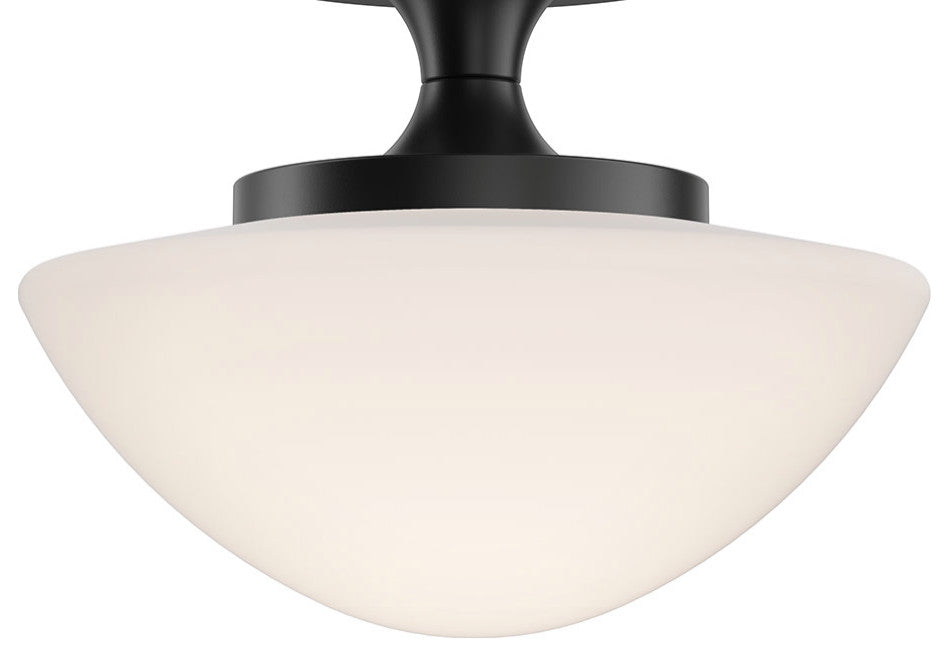 Hinkley Knox Small Semi-Flush Mount, Black