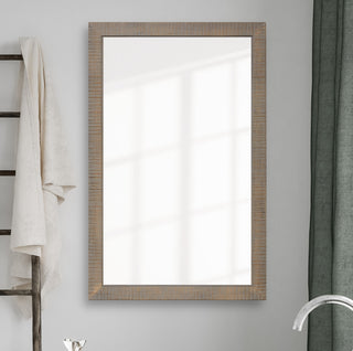 Huntington Framed Wall Mirror, Driftwood, 28"x48"
