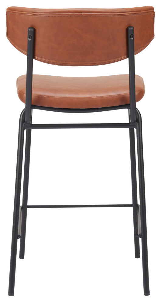Charon Counter Stool (Set of 2) Vintage Brown