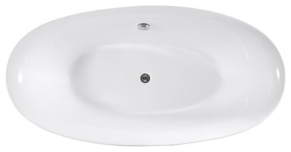 Grasse 67" Freestanding Bathtub, White