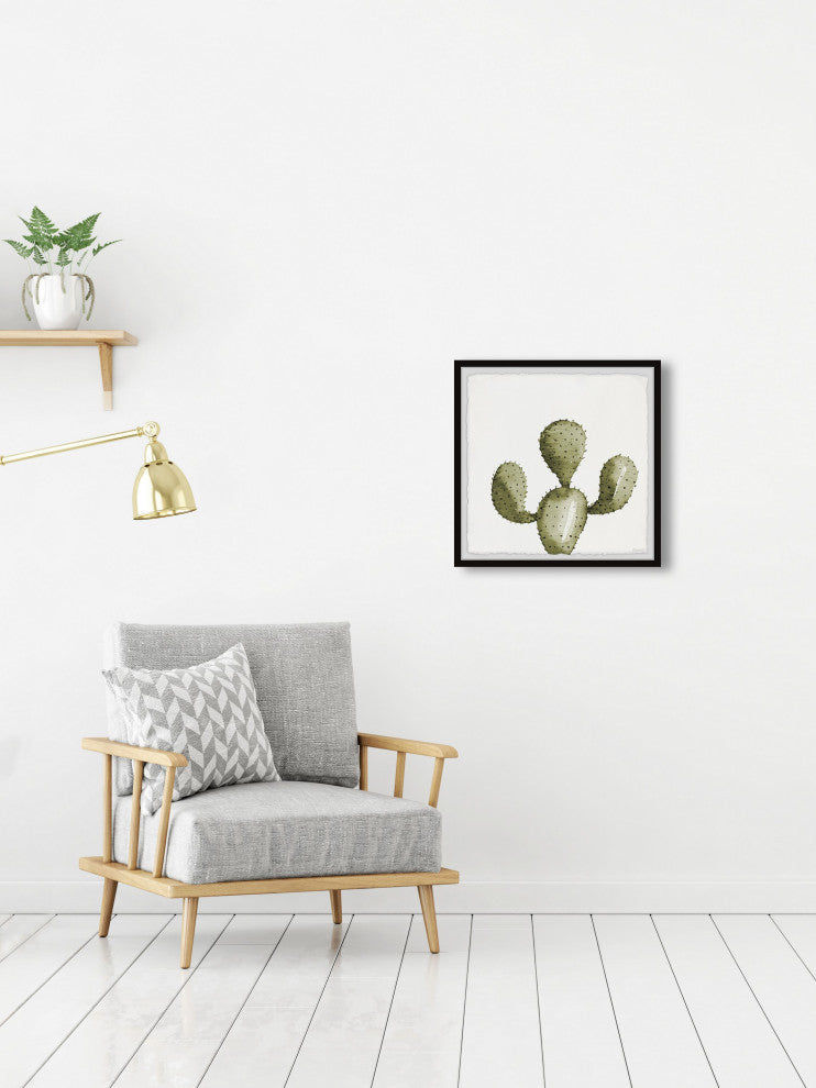 "Cactus Arms" Framed Painting Print, 24x24