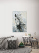 "Great White Horse" Painting Print on Wrapped Canvas, 12"x18"