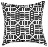 18"x18" Pacifica Accent Throw Pillow by Astella, Roland Charcoal