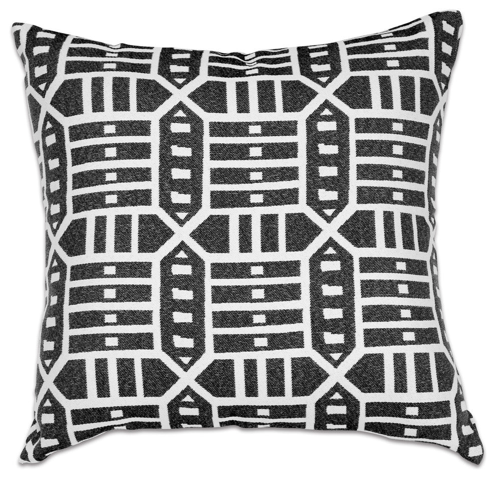 18"x18" Pacifica Accent Throw Pillow by Astella, Roland Charcoal