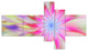 Dance of Pink Exotic Flower, Floral Canvas Art Print, 60"x32", 5 panels
