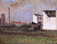 Georges Seurat Suburb, 21"x28" Gallery Wrapped Canvas Print