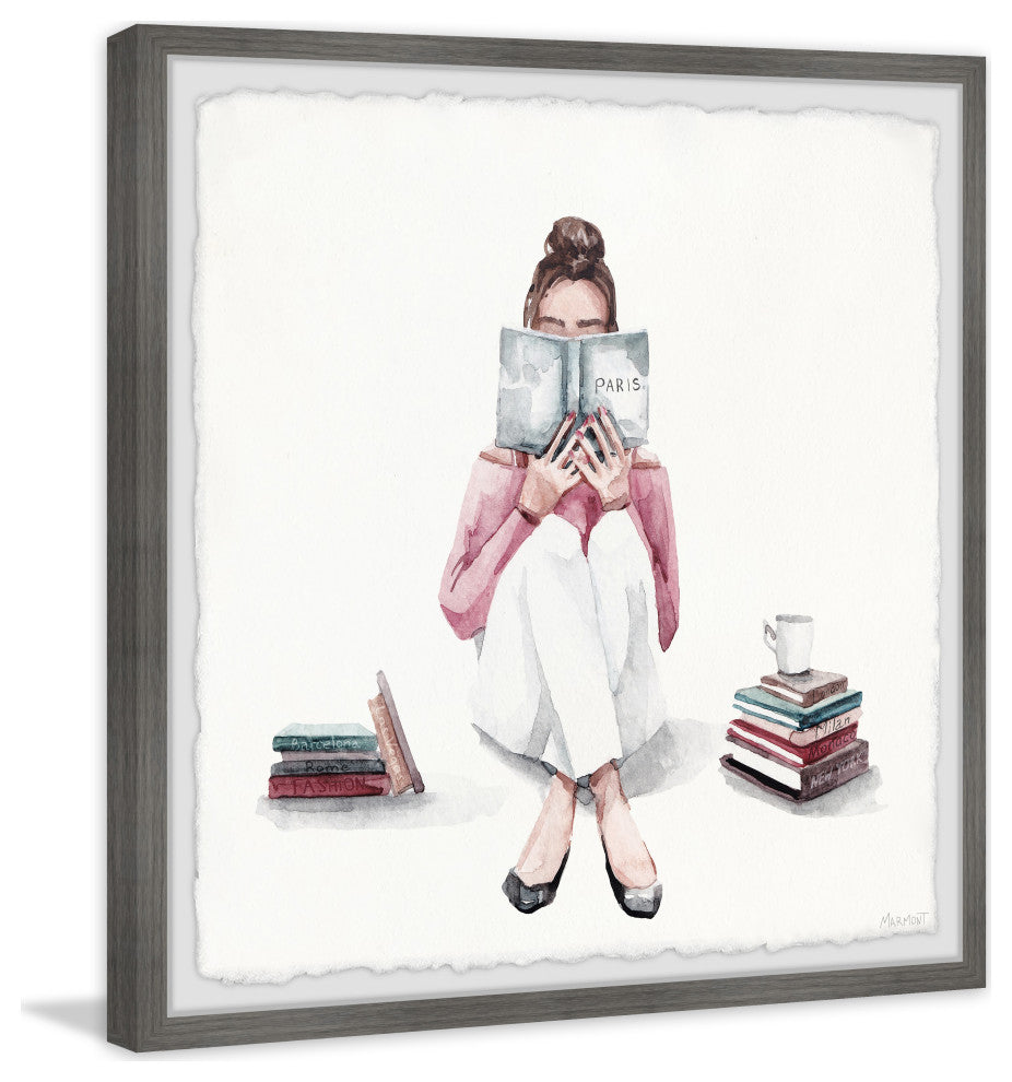 "All About Paris" Framed Painting Print, 24x24