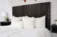 Handcrafted Headboard, Hanger Style, Black, King