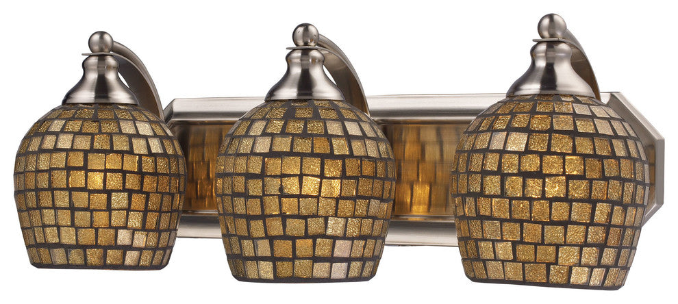 Elk Lighting 570-3N-GLD Bath and Spa 3-Light Vanity Light
