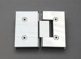 78"x37.75" Frameless Shower Door, Glass Hinge, Polished Chrome
