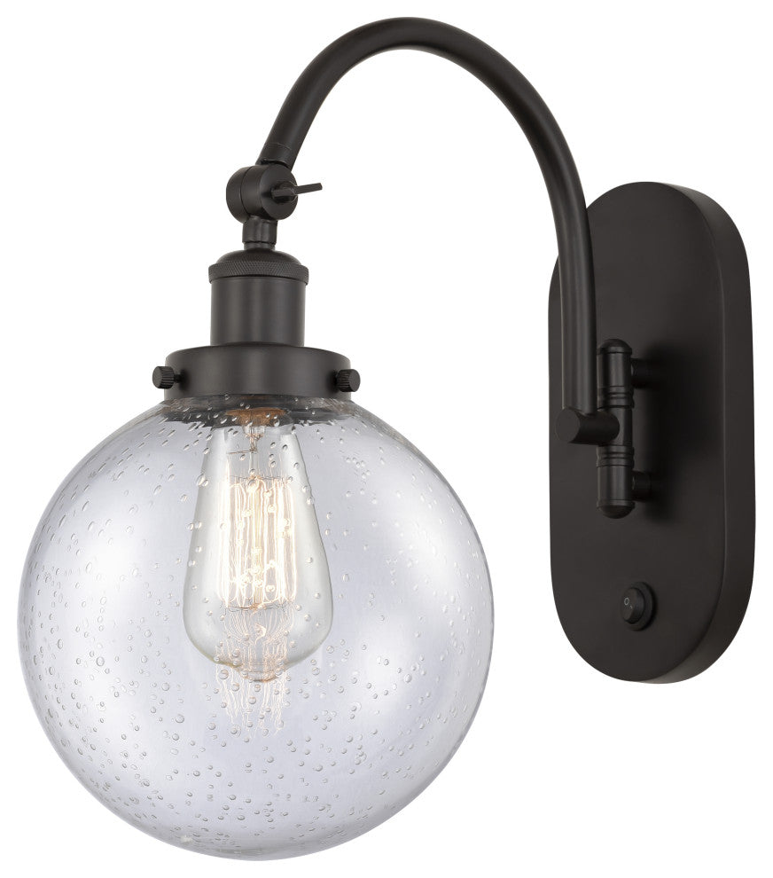 Innovations 918-1W-OB-G204-8-LED 1-Light Sconce, Oil Rubbed Bronze