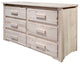 Homestead Collection 6 Drawer Dresser, Clear Lacquer Finish