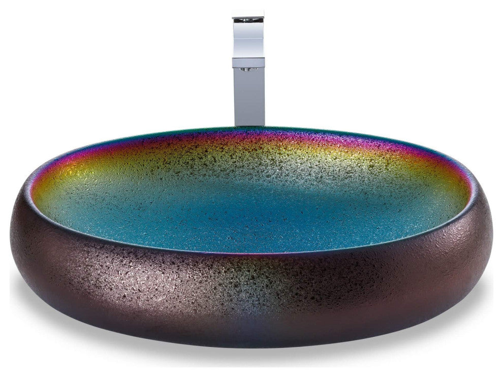 Fine Fixtures Luxury Vessel, Oval 24"x16", Multichrome