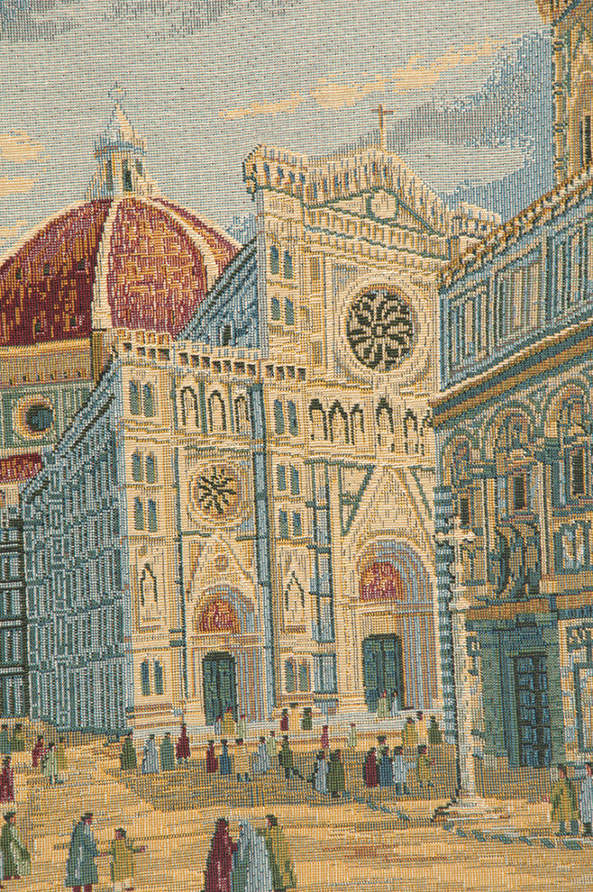 Duomo E Battistero Firenze, Wall Tapestry, 16"x25"