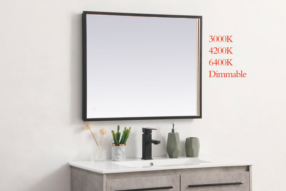 Modern Black Led Mirror