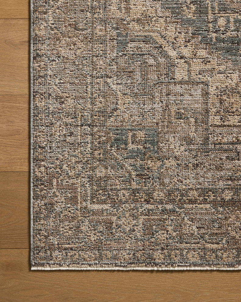 Loloi Priscilla Blue / Bark 2'-6" x 7'-6" Runner Rug