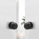Modern Matte Black Dummy Door Knob, Set of 5