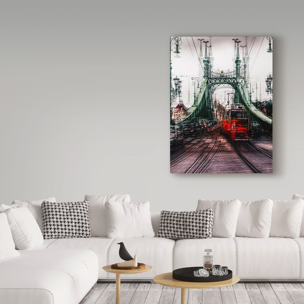 Carmine Chiriaco 'On The Tram' Canvas Art, 24"x18"