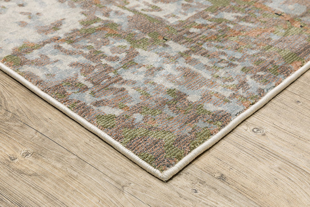 Oriental Weavers Caravan Gray and Pink 9'10"x12'10" Indoor Rug