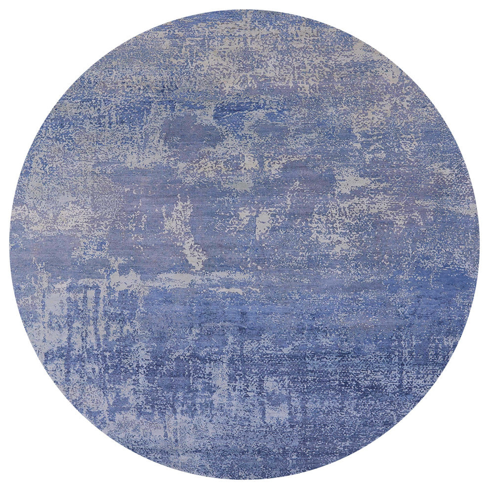Ahgly Company Indoor Round Mid-Century Modern Area Rugs, 6' Round