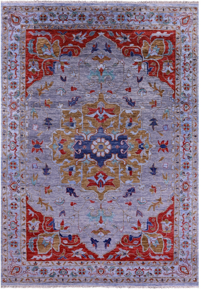 9' 9" X 14' 0" Persian Heriz Serapi Handmade Rug - Q13053