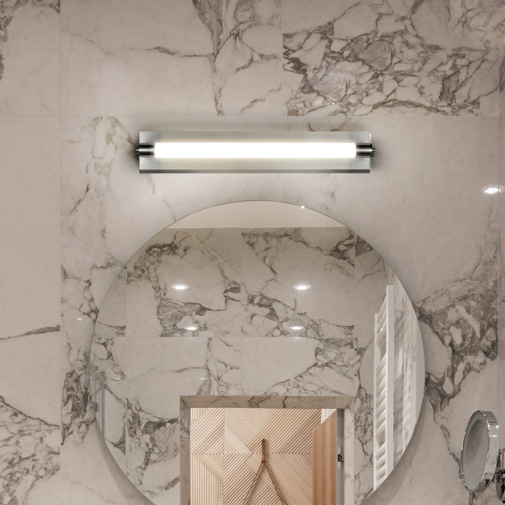 Procyon 24" ETL Certified Integrated LED Bathroom Light Fixture, Polished Chrome