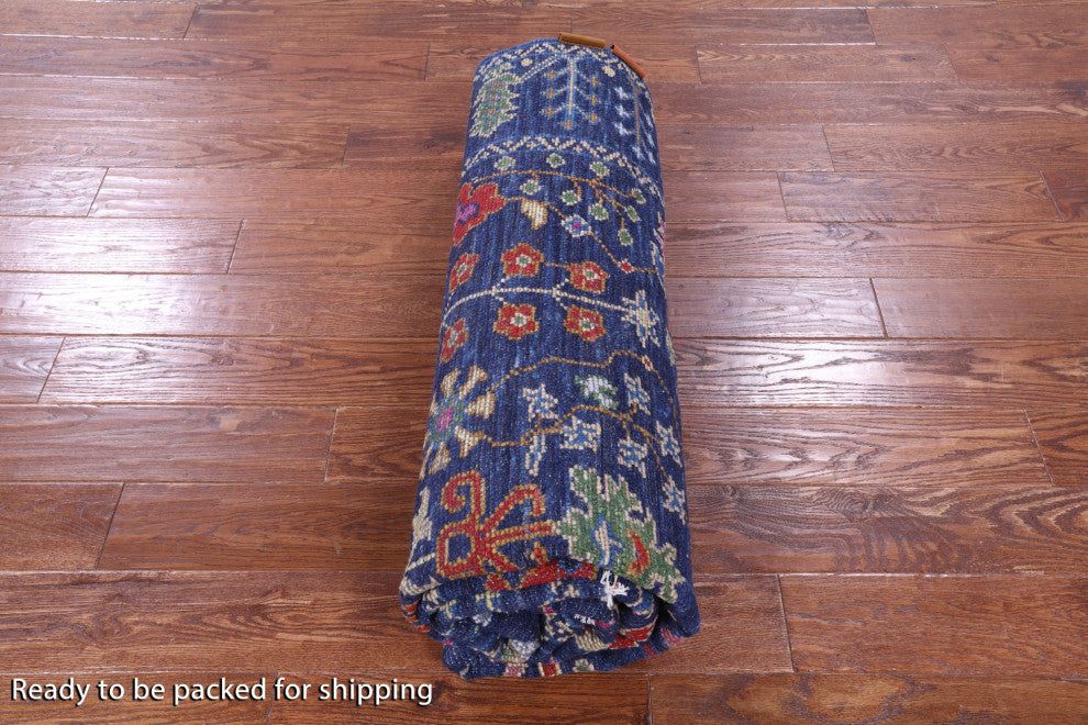 Hand Knotted Turkish Oushak Rug 6' 2" X 8' 9" - Q15942