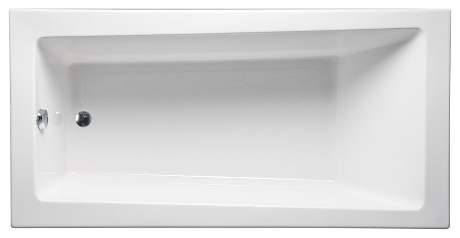 Malibu Redondo Rectangle Whirlpool Bathtub 60x30x21 Biscuit