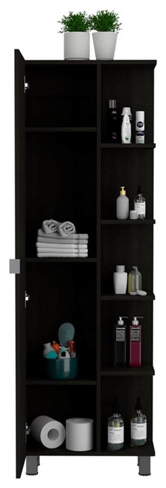 Home Square 2-Piece Set with Medicine Mirror Cabinet and 62" Linen Cabinet