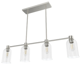 Hunter Lochemeade Brushed Nickel 4 Light Chandelier Ceiling Light Fixture