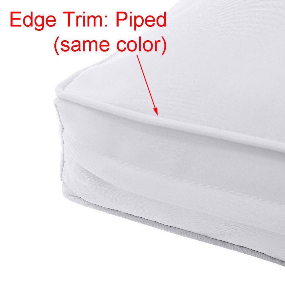 |COVERS ONLY| Medium Pipe Trim Deep Seat and Back Pillow Slipcover AD102