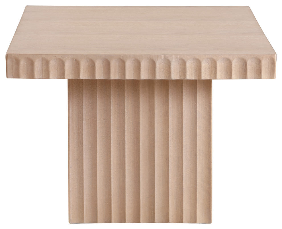 Spencer Oak Veneer Coffee Table, Natural, 15" H, 1 Piece